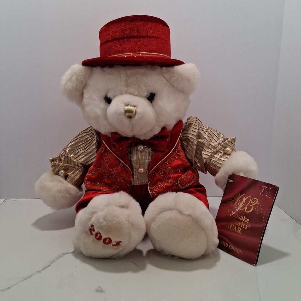 Dan Dee Keepsake Memories Bear 2003 Limited Edition Christmas Plush Toy NWT0.00
